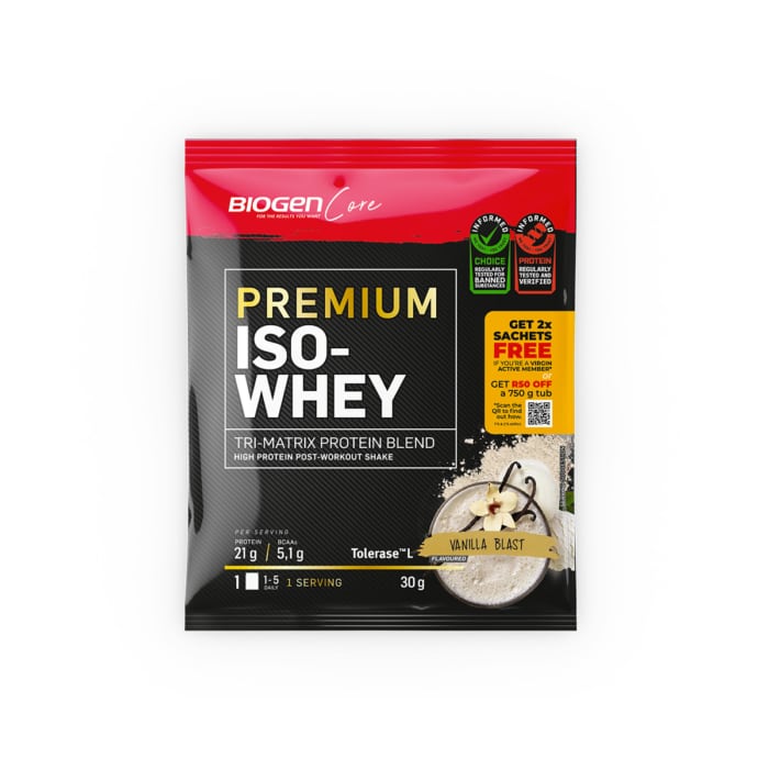 Biogen Iso Whey Premium Sample Sachet Vanilla - 30g