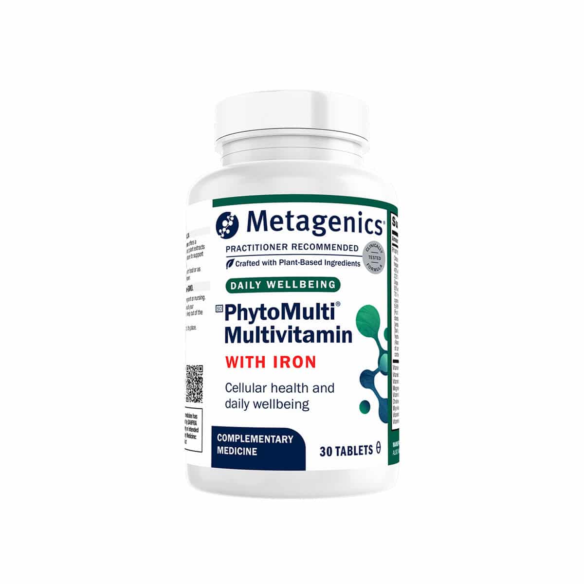 Metagenics PhytoMulti Multivitamin With Iron - 30 Tabs