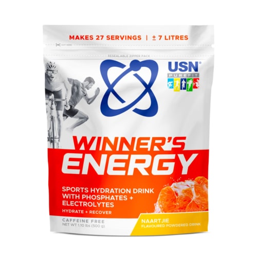 USN Winners Energy Sports Hydration Drink Naartjie - 500g