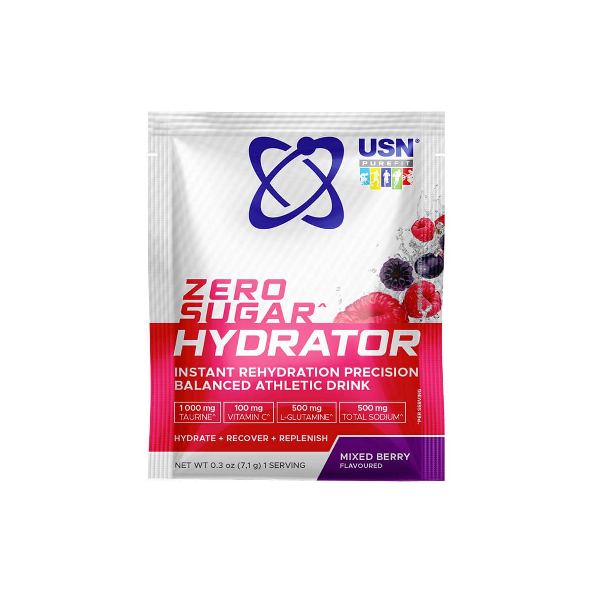 USN Zero Sugar Hydrator Sachet Mixed Berry - 7g