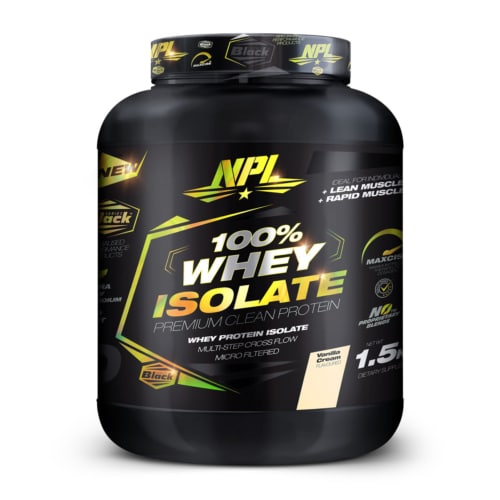 NPL 100% Whey Isolate Protein Vanilla Cream - 1.5kg