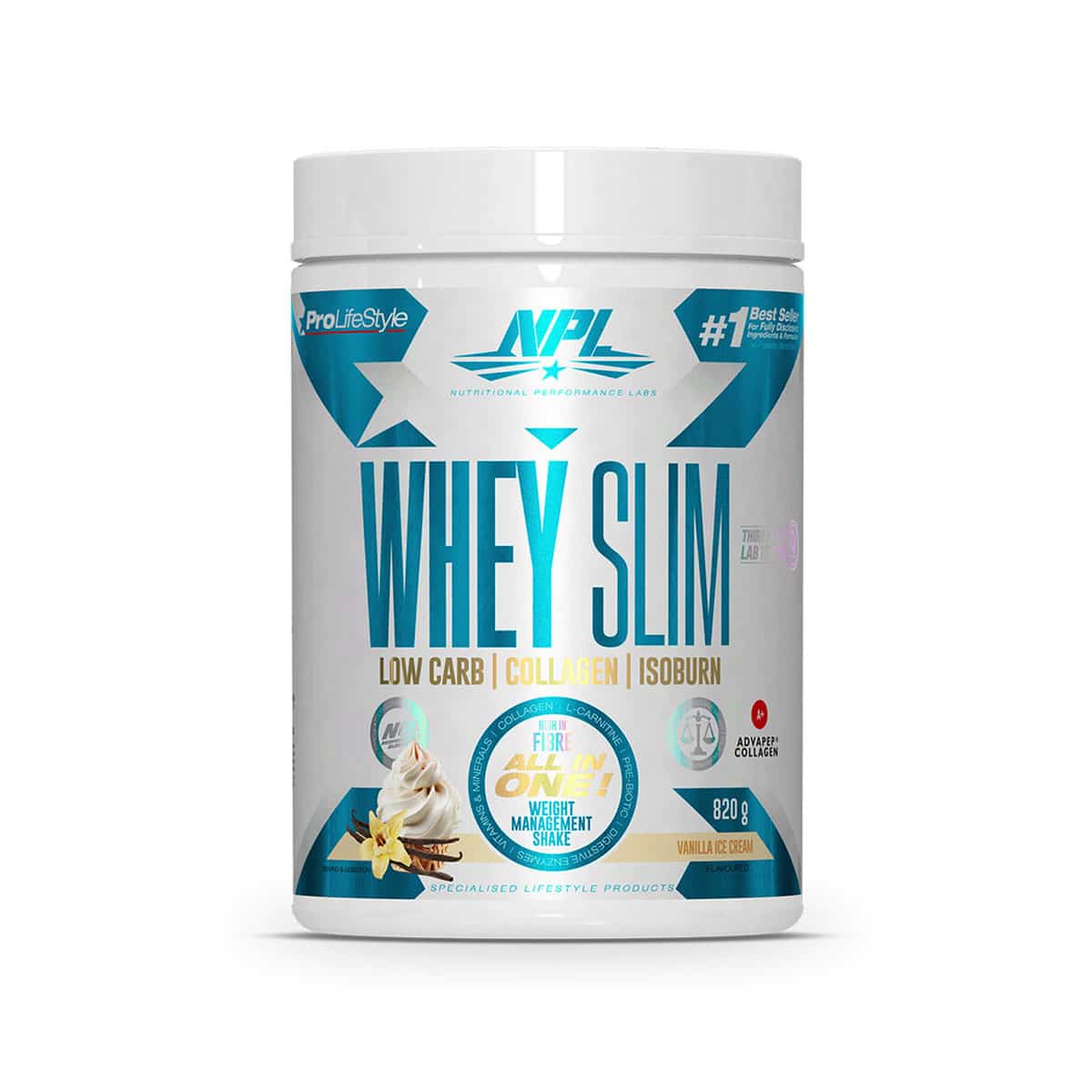 NPL Whey Slim Vanilla Ice Cream - 820g