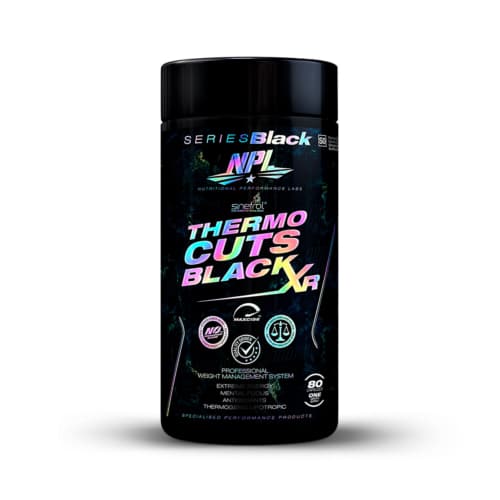 NPL Thermo Cuts Black Thermogenic Fat Burner - 80 Softgel Caps