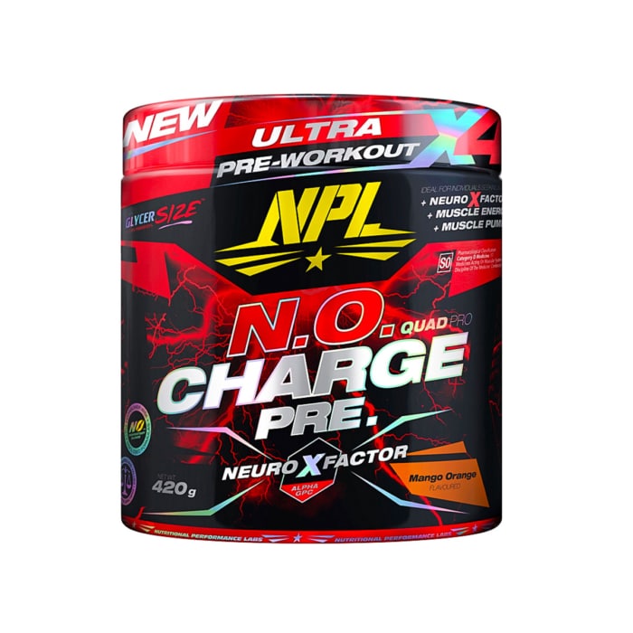 NPL N.O Charge Pre-Workout Mango Orange 420g