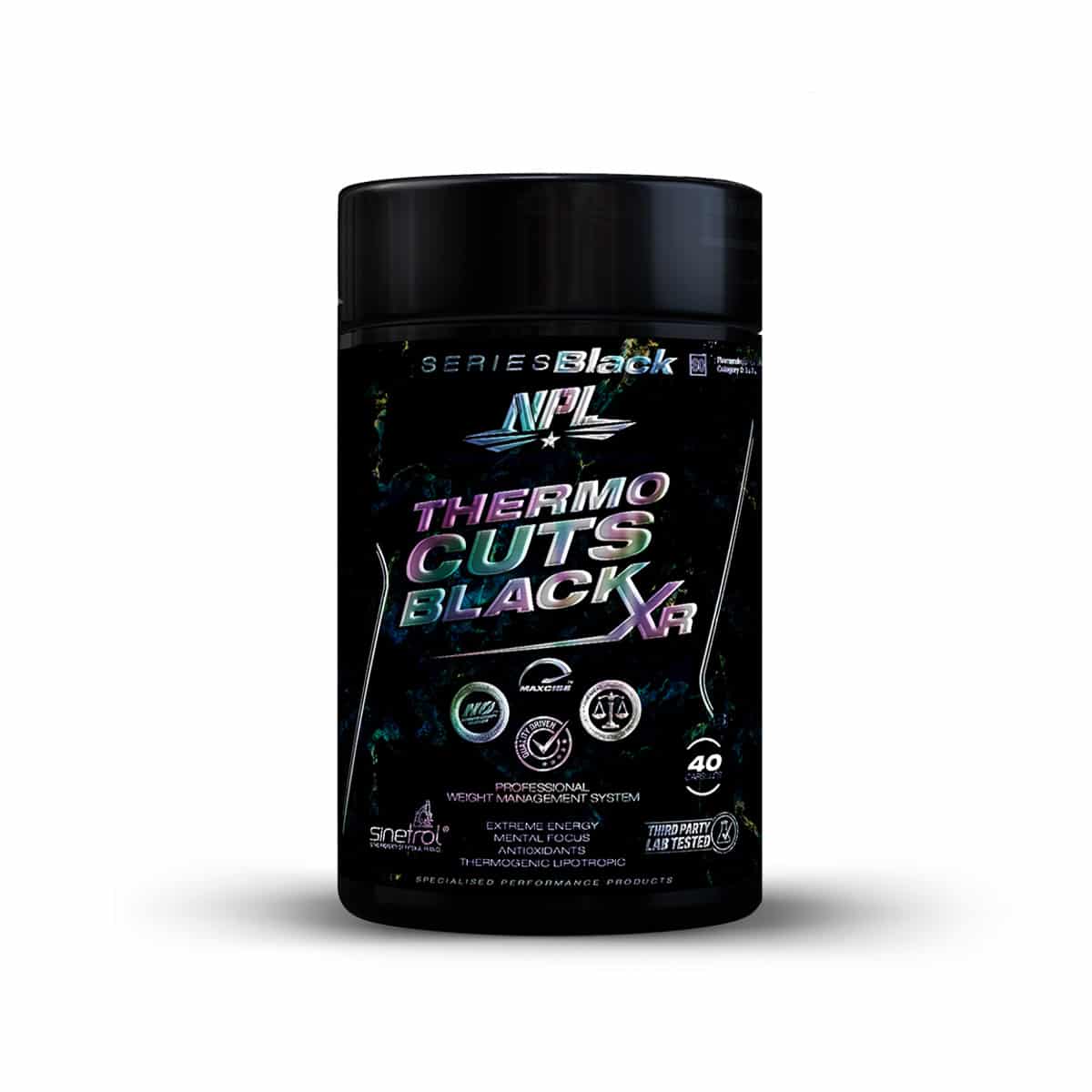 NPL Thermo Cuts Black Fat Burner - 40 Softgel Caps