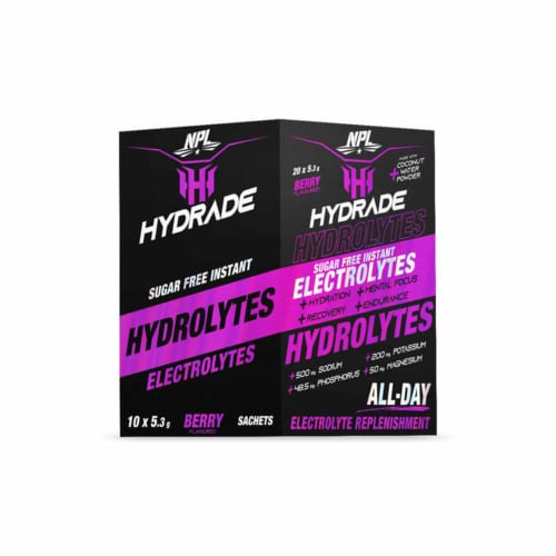 NPL Hydrade Hydrolytes Electrolytes Berry - 10 Sachets