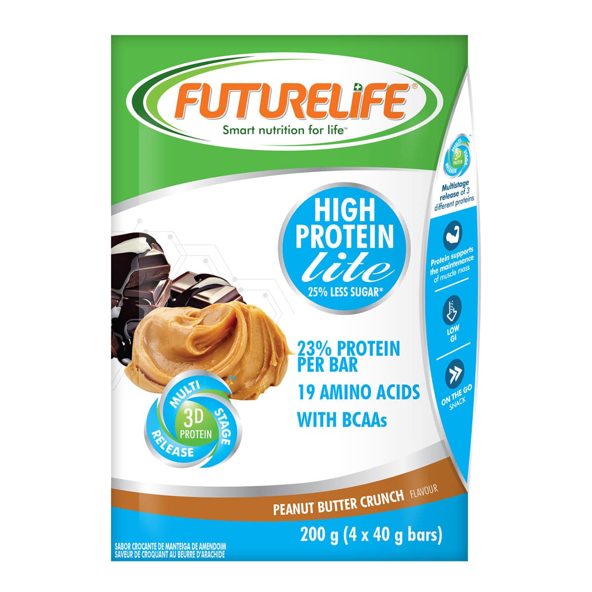 Future Life High Energy Bars 4 Pack Peanut Butter - 40g