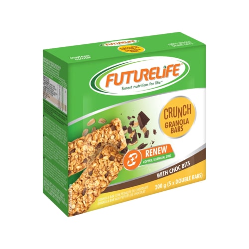 Future Life Crunch Granola Bar Choc Bits - 5 Pack
