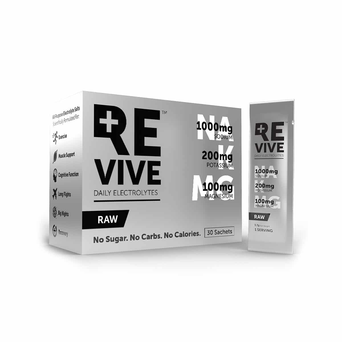 Revive Raw Daily Electrolytes Unflavoured - 30 Sachets