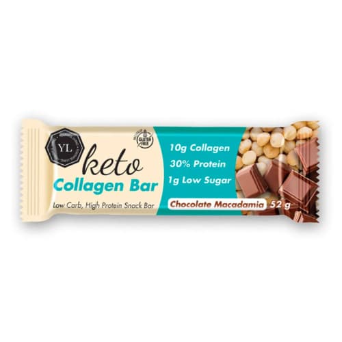 Youthful Living Keto Collagen Bar Chocolate Macadamia - 52g