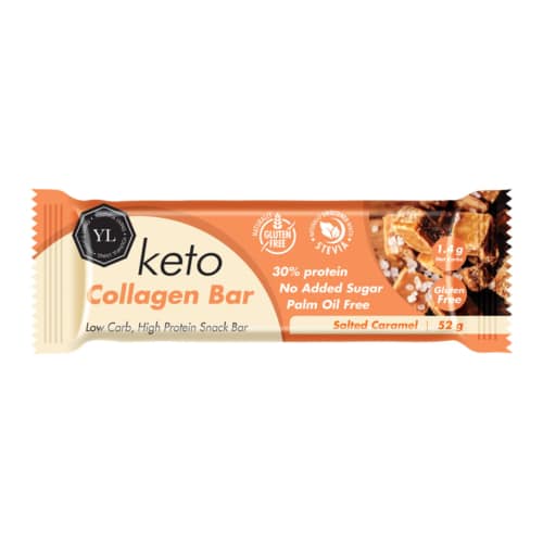 Youthful Living Keto Collagen Bar Salted Caramel - 52g