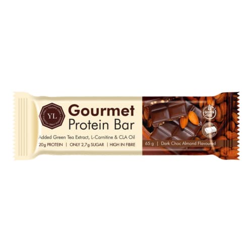 Youthful Living Gourmet Protein Bar Dark Choc Almond - 65g
