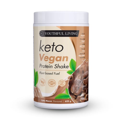 Youthful Living Keto Vegan Protein Shake Cafe Mocha - 625g