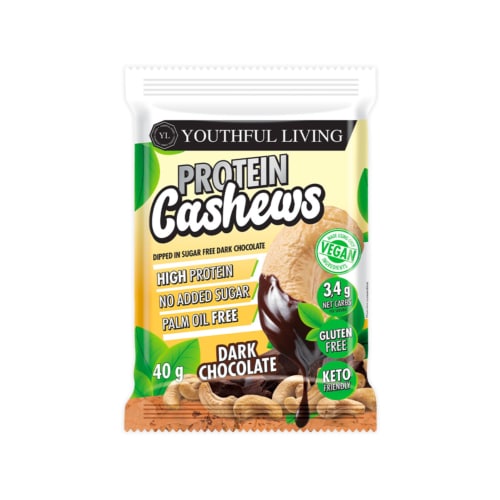 Youthful Living Protein Nuts Cashews Dark Chocolate - 40g