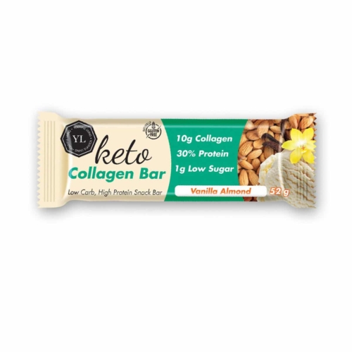Youthful Living Keto Collagen Bar Vanilla Almond - 52g