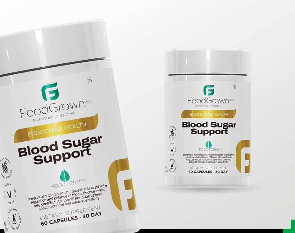 Improve glucose regulation with FoodGrown Blood Sugar Support