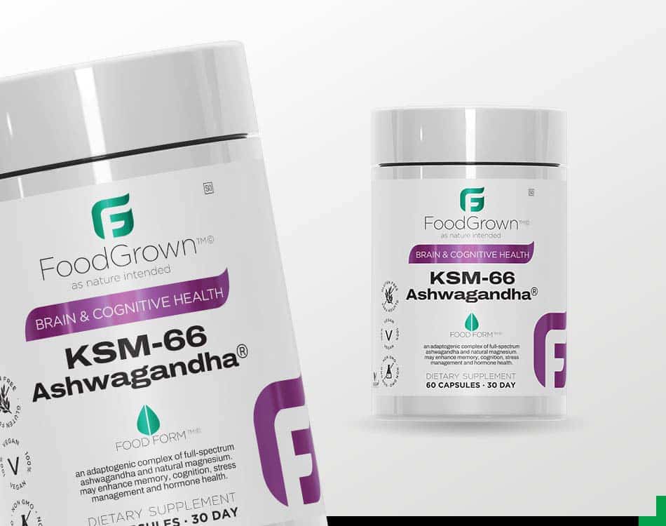 New FoodGrown KSM-66 Ashwagandha® offers brain and cognitive health benefits