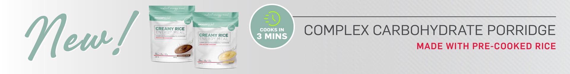 New Biogen Creamy Rice Cooks In 3 Minutes