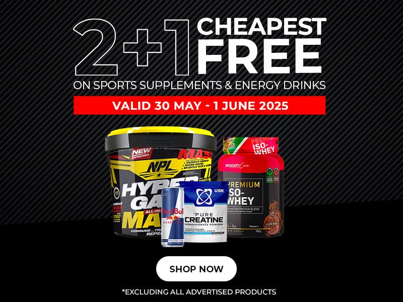[Mobile] 2+1 Sports Supplements Weekend May 2025