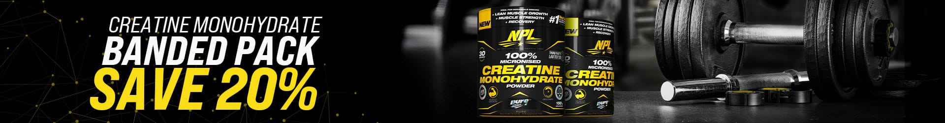 NPL Creatine Monohydrate Banded Pack Strip